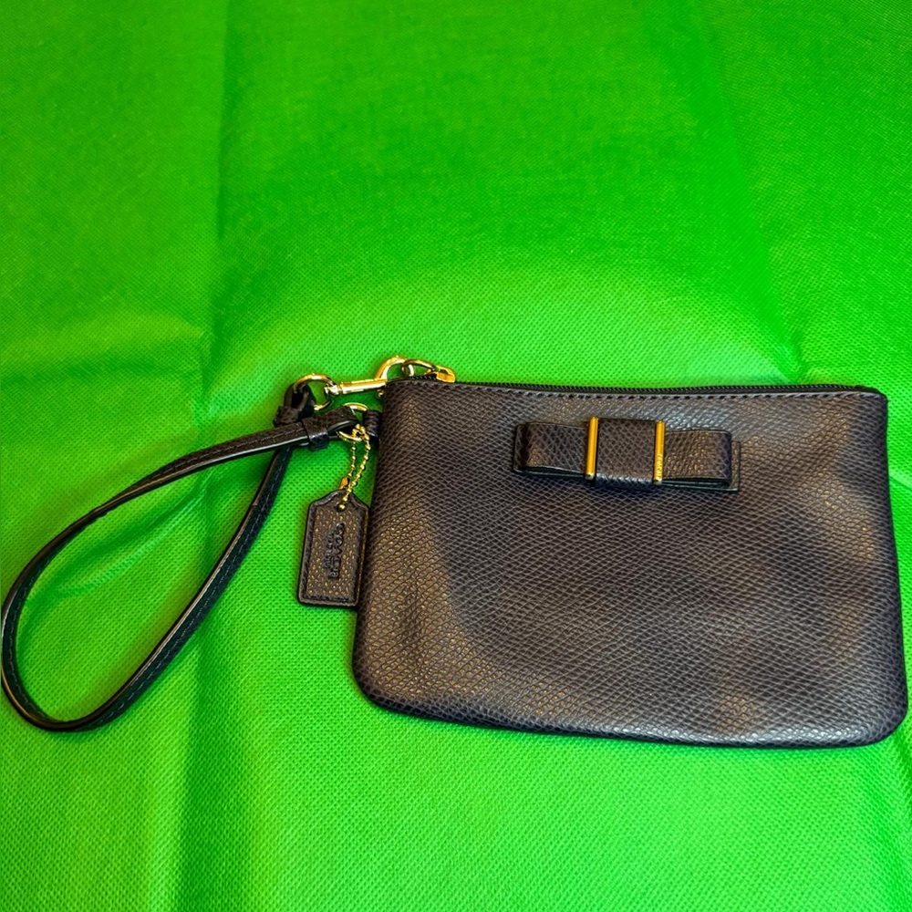 Coach Navy Blue Solid Color Perfect Condition - image 1